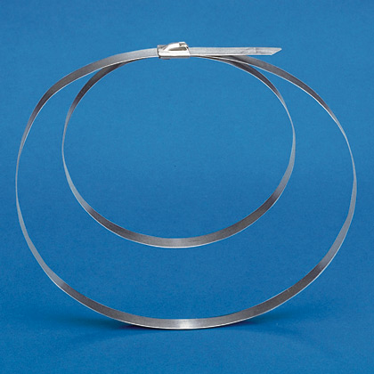 Panduit Pan-Steel Stainless Steel - Double Wrapped Cable Tie; Stainless Steel AISI 316; Extra-Heavy-15; 53.5" Length; 8" Bundle Diameter; 25 ct.